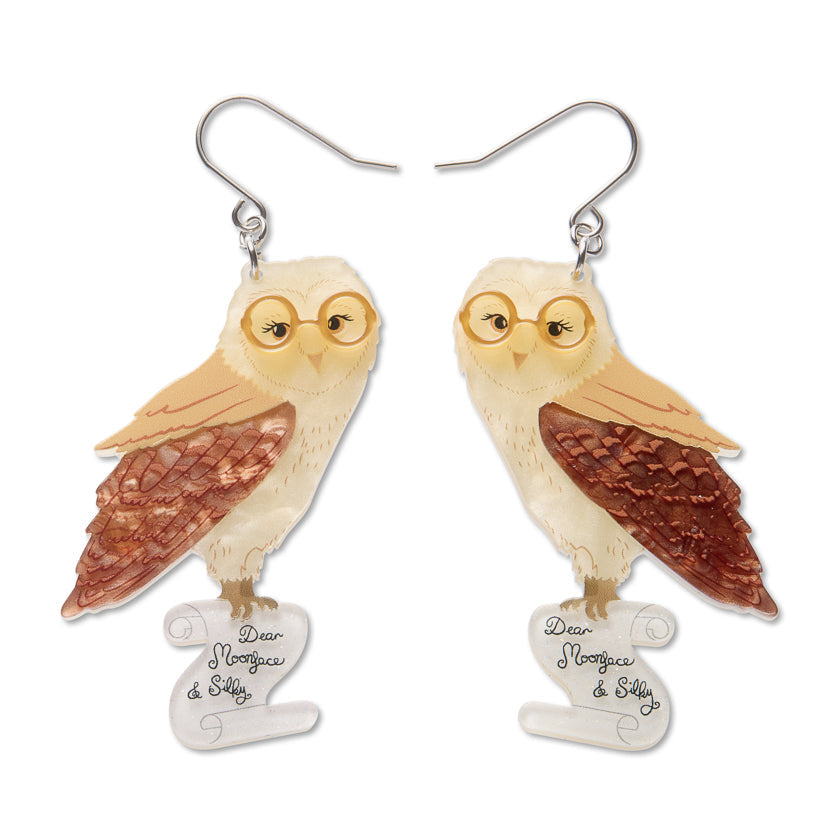 Barny Owl Drop Earrings by Erstwilder