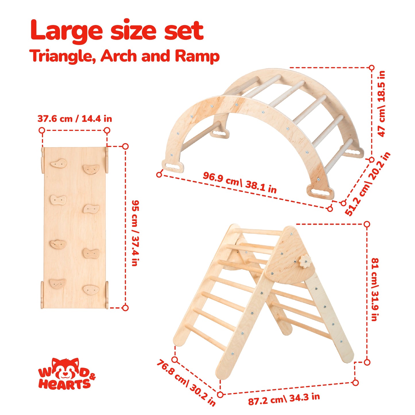 Montessori Climbing Gym with Cushion