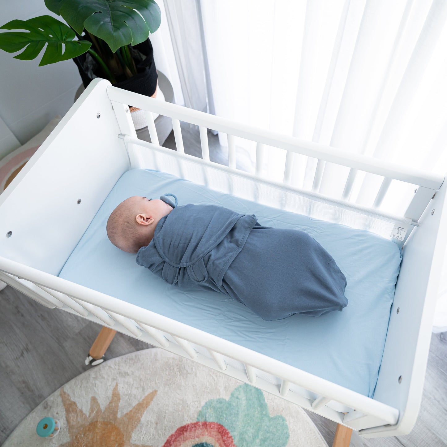 Easy Swaddle Blankets in Stone, Nomadic Blue, Azul, Pack of 3