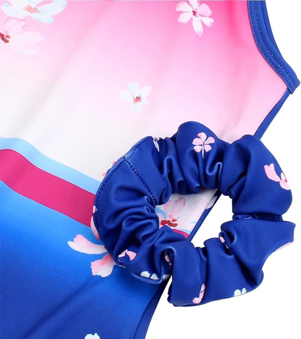 Eiffel Impressions Ombre Floral Gymnastics Leotard Set
