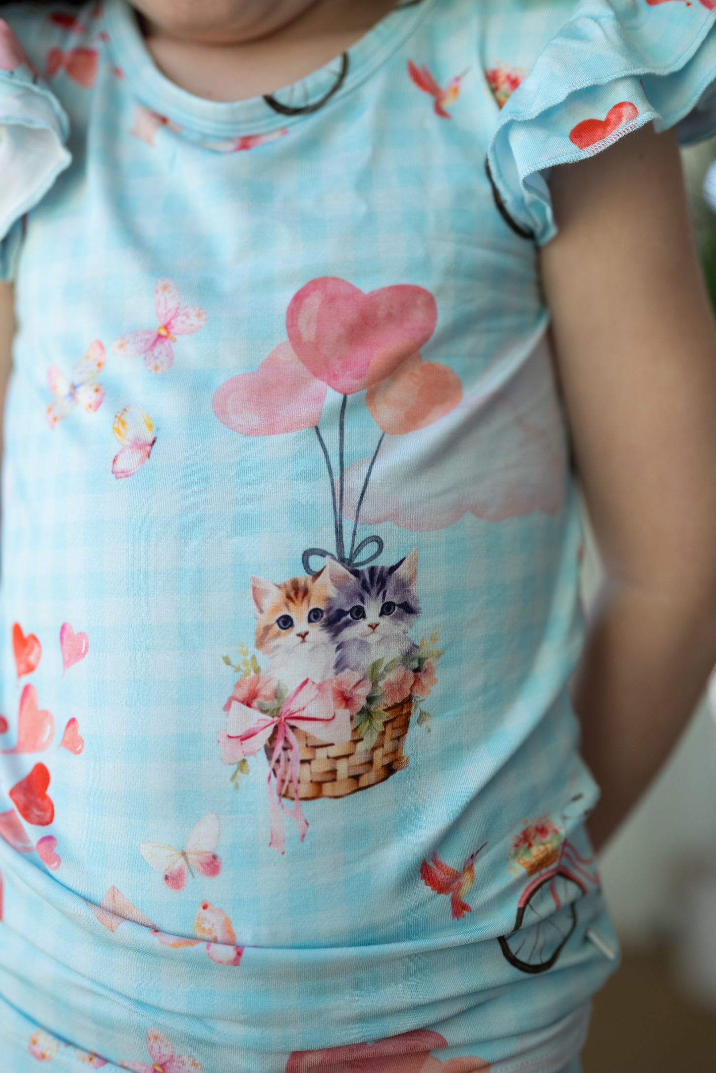 Love Is In The Air Ruffle Sleeve Lounge Set