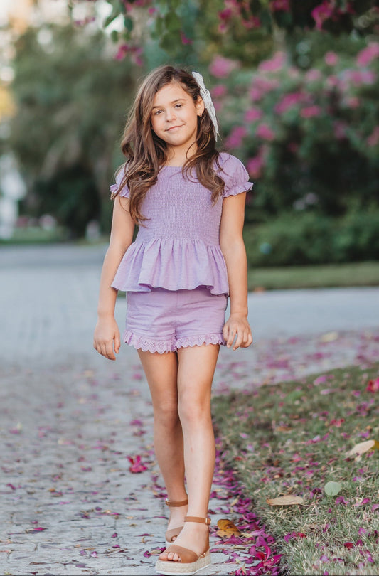 Violet Shorts Set