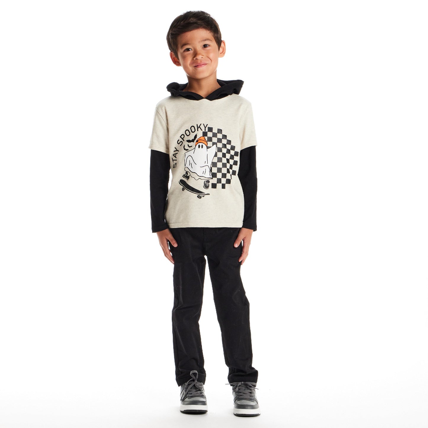 Black Hooded Tee | Stay Spooky