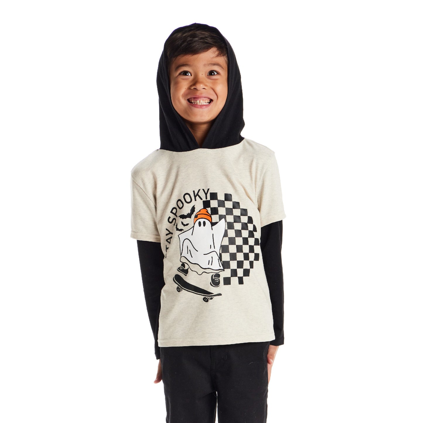 Black Hooded Tee | Stay Spooky