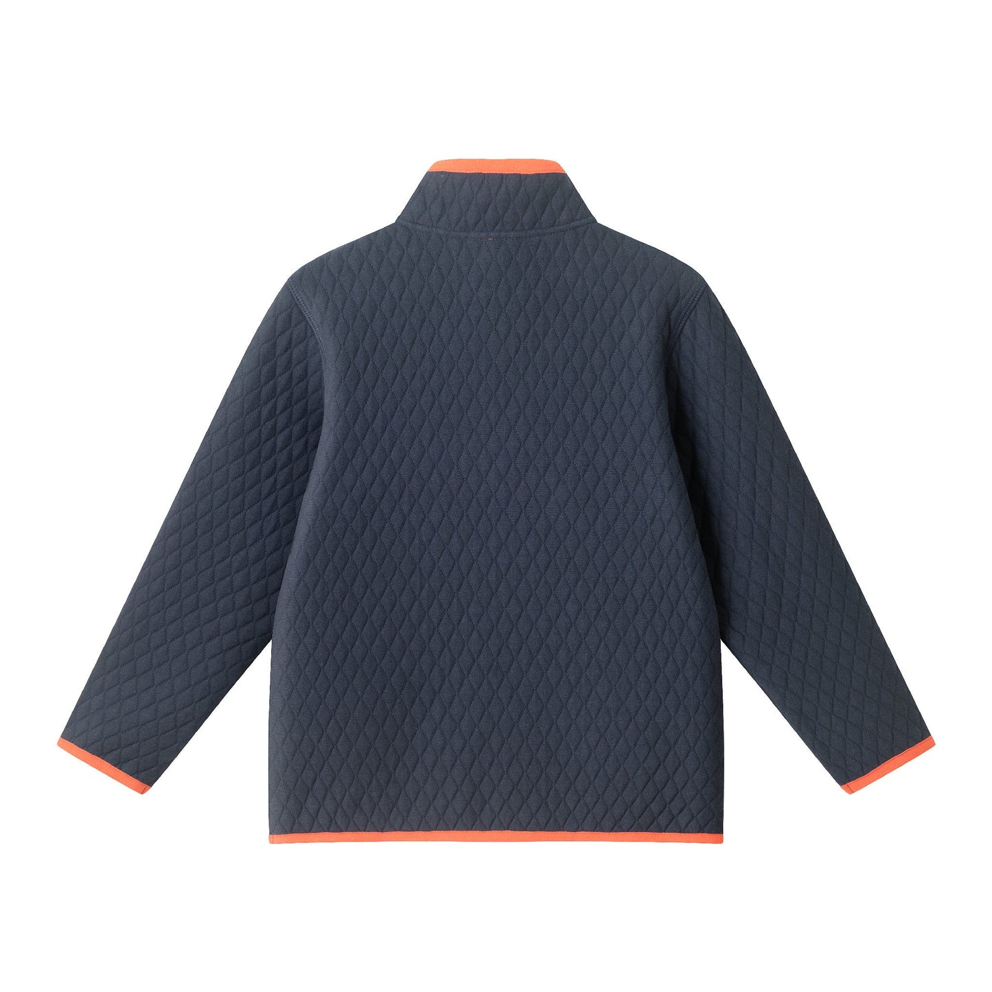 Kids Diamond Quilted Quarter-Zip Pullover | Navy