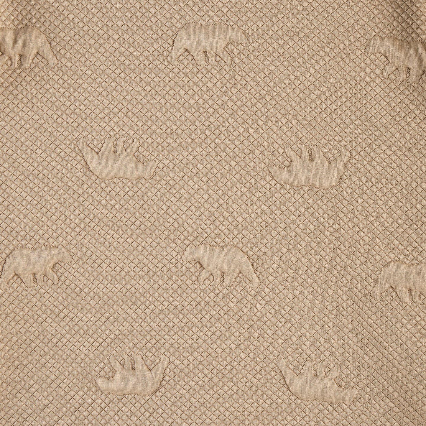 Kids Embossed Lounge Set | Taupe Bear