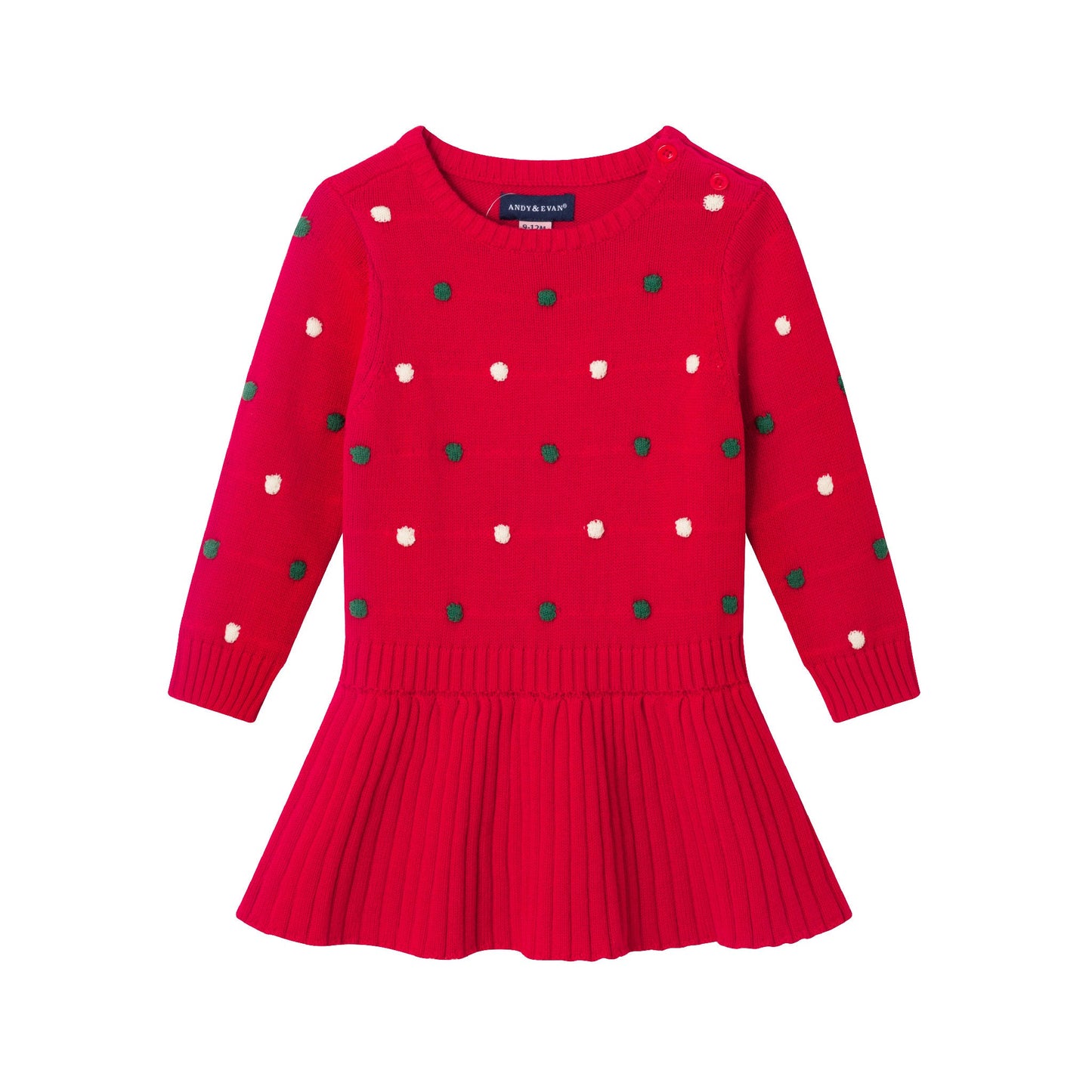 Infant Dress & Headband Set | Festive Dot