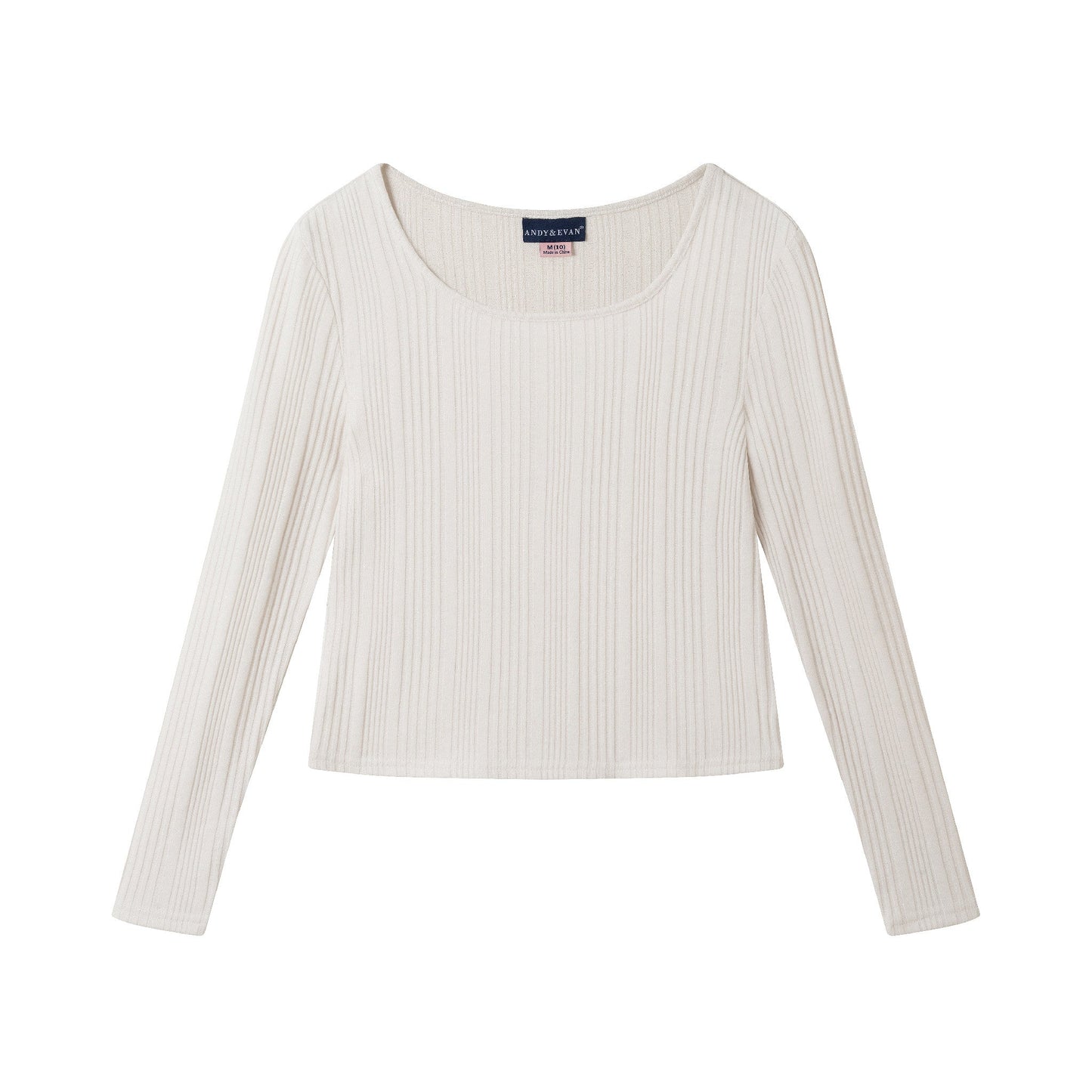 Big Kids Ribbed Top & Houndstooth Skirt Set | Ivory & Pink