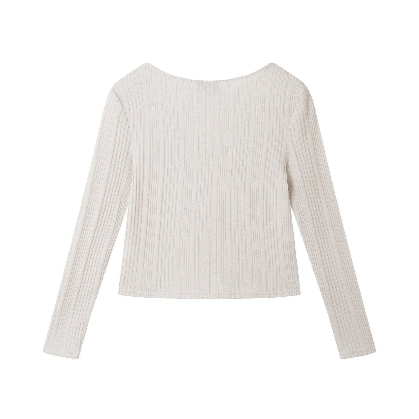 Big Kids Ribbed Top & Houndstooth Skirt Set | Ivory & Pink