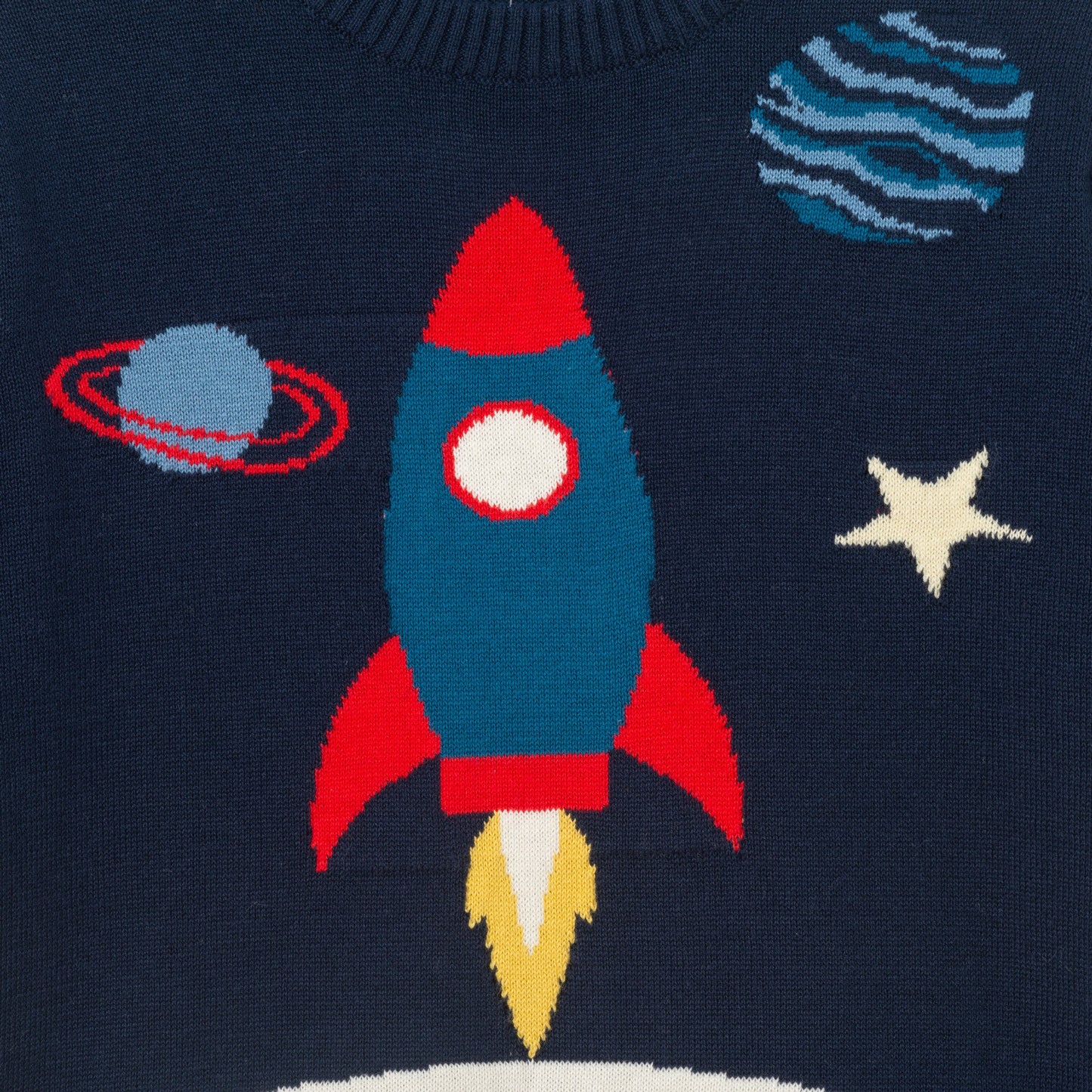 Kids Graphic Sweater | Rocket Ship