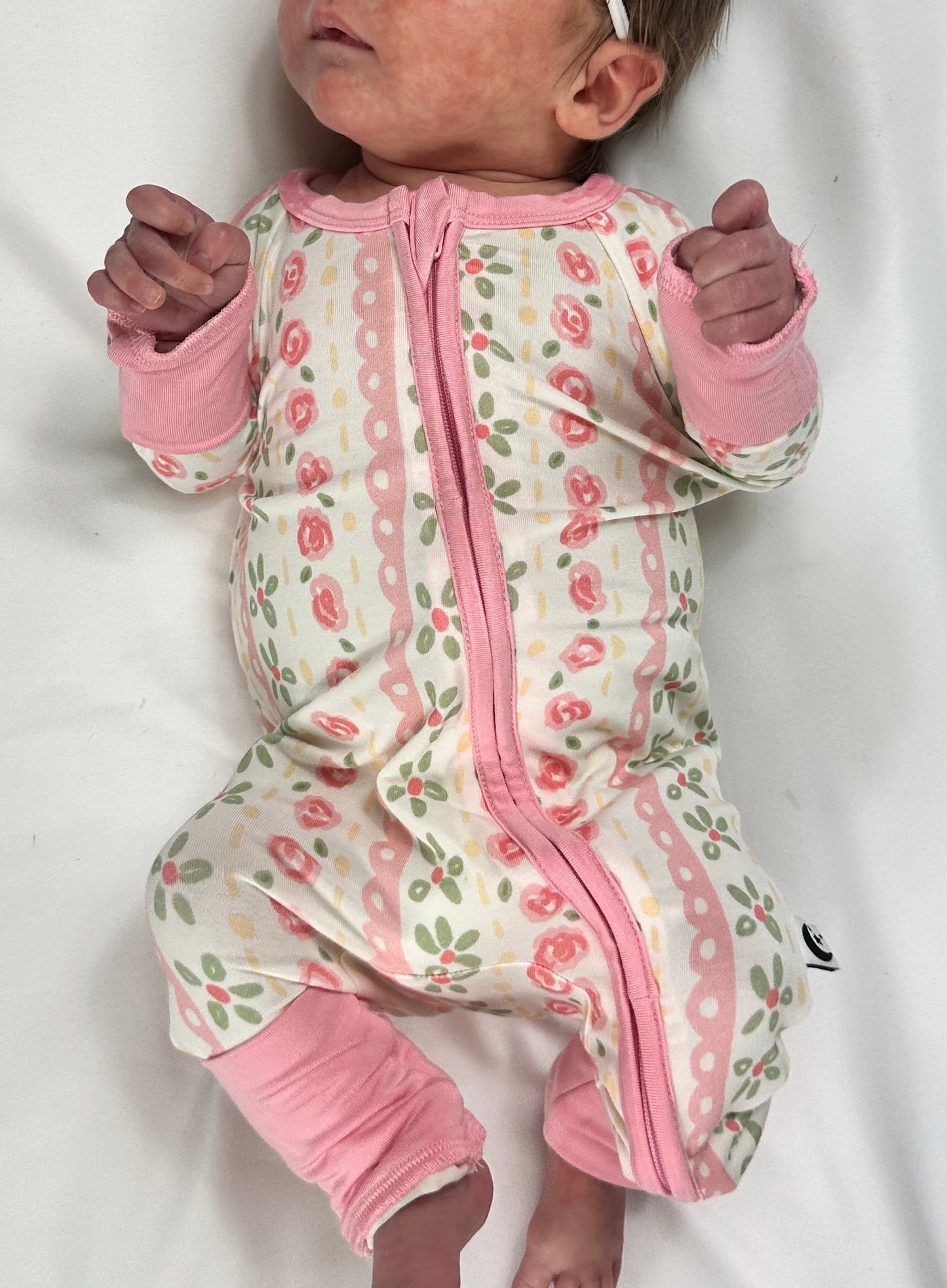 Meadow Dreams - Zipper Footie Pajamas