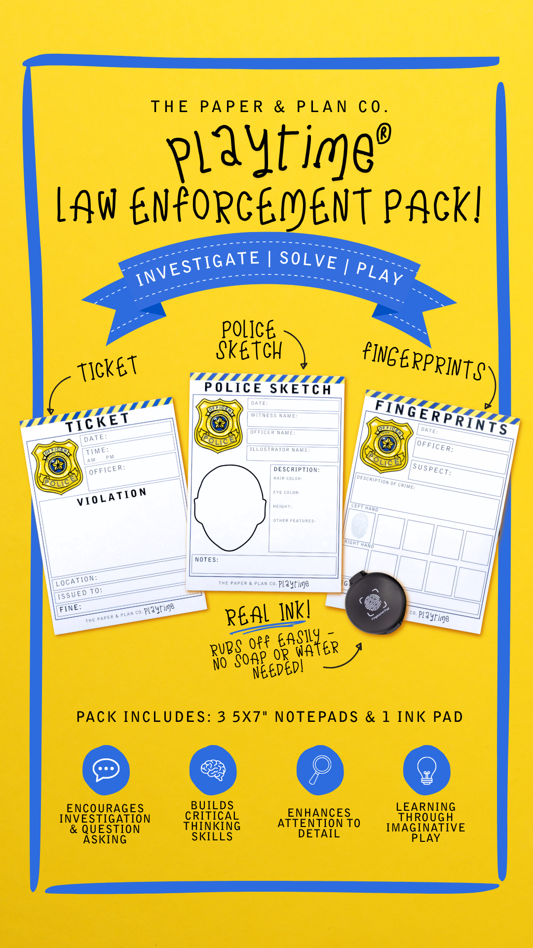 Law Enforcement Playtime Pad® Pack Set