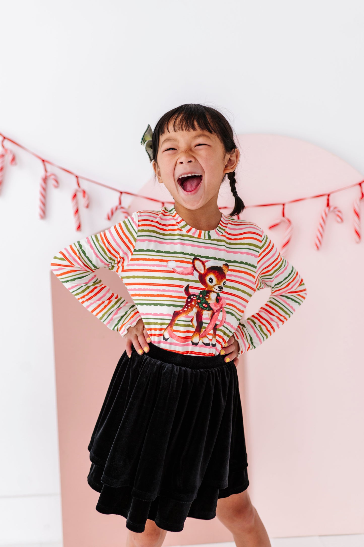 Vintage Reindeer | Bamboo Long Sleeve Shirt