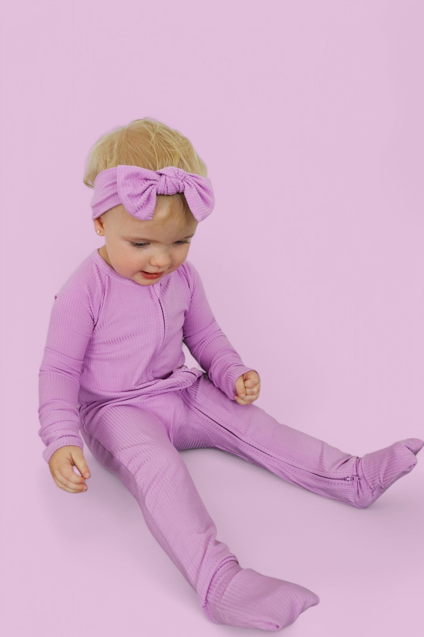 FOREVER LILAC RIB DREAM ROMPER