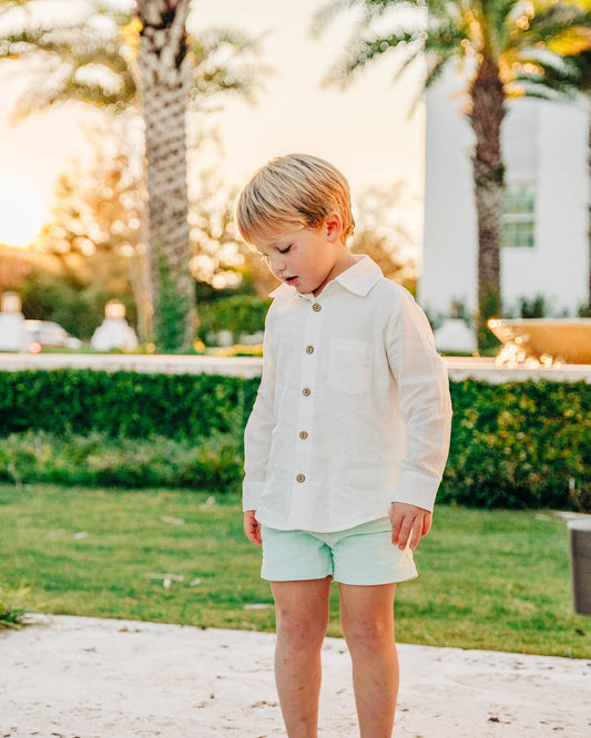 Mint Corduroy Versa Shorts (size down if getting 6+)