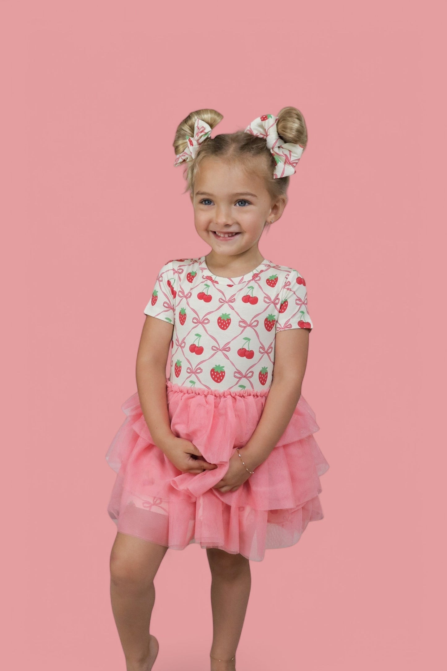 CHERRY BOW BERRY DREAM TUTU DRESS