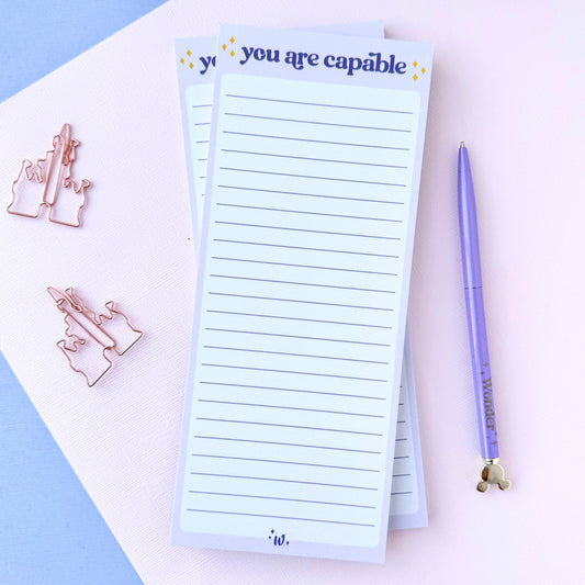 You Are Capable List Notepad