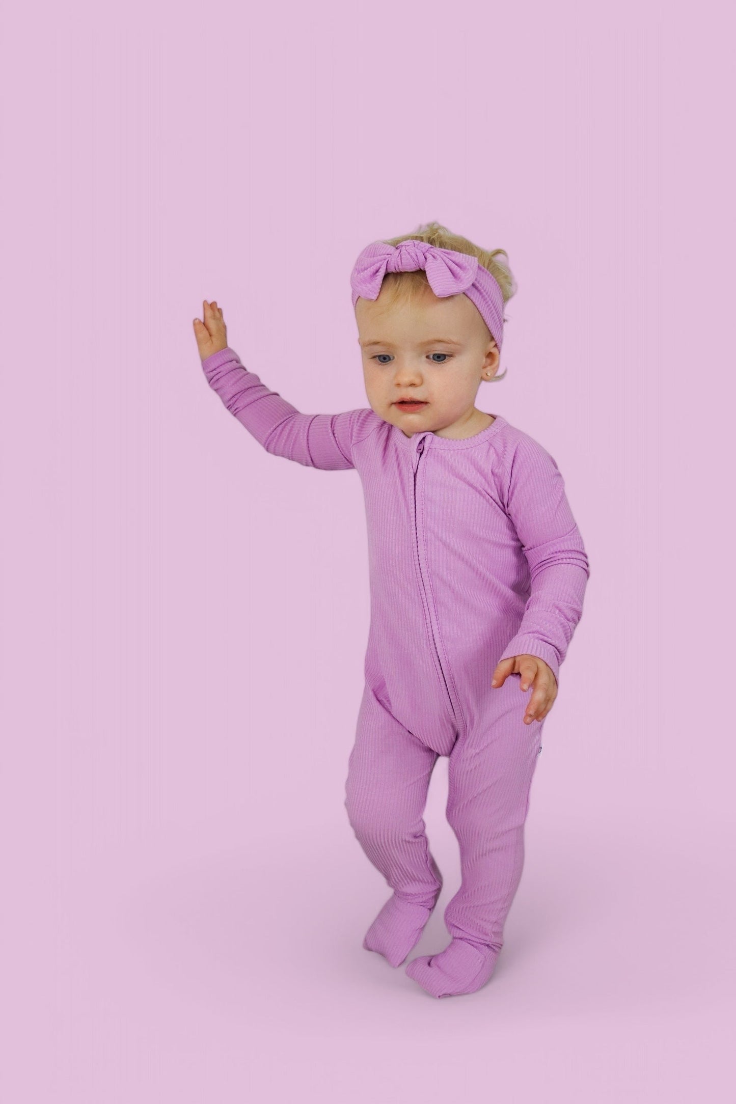 FOREVER LILAC RIB DREAM ROMPER