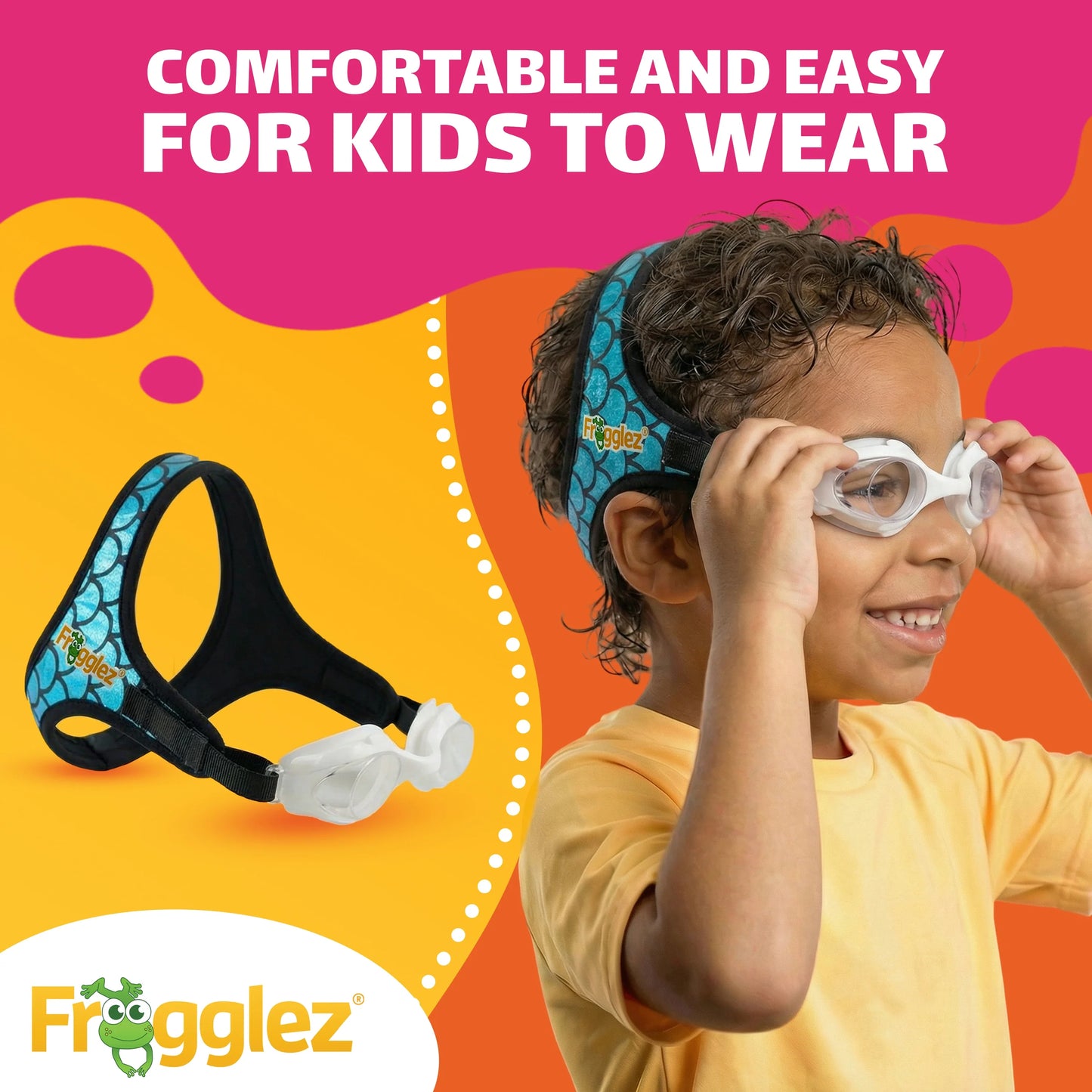 Blue Sharkz Kids Swim Goggles