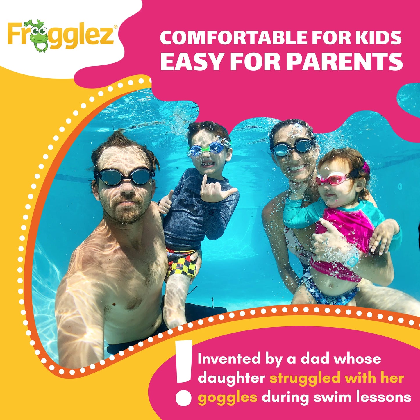 Blue Sharkz Kids Swim Goggles