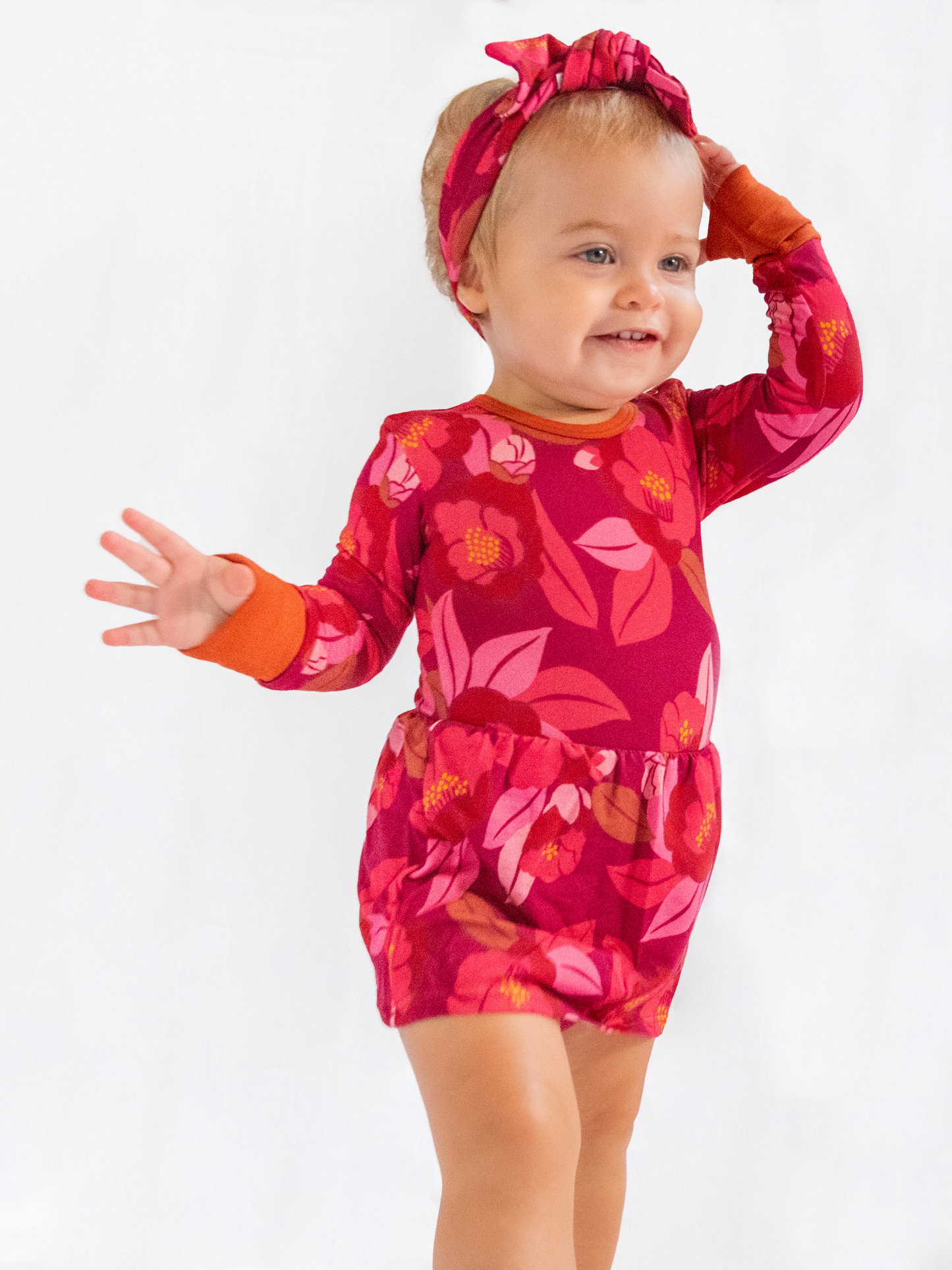 Fall Floral Baby Ballerina Dress