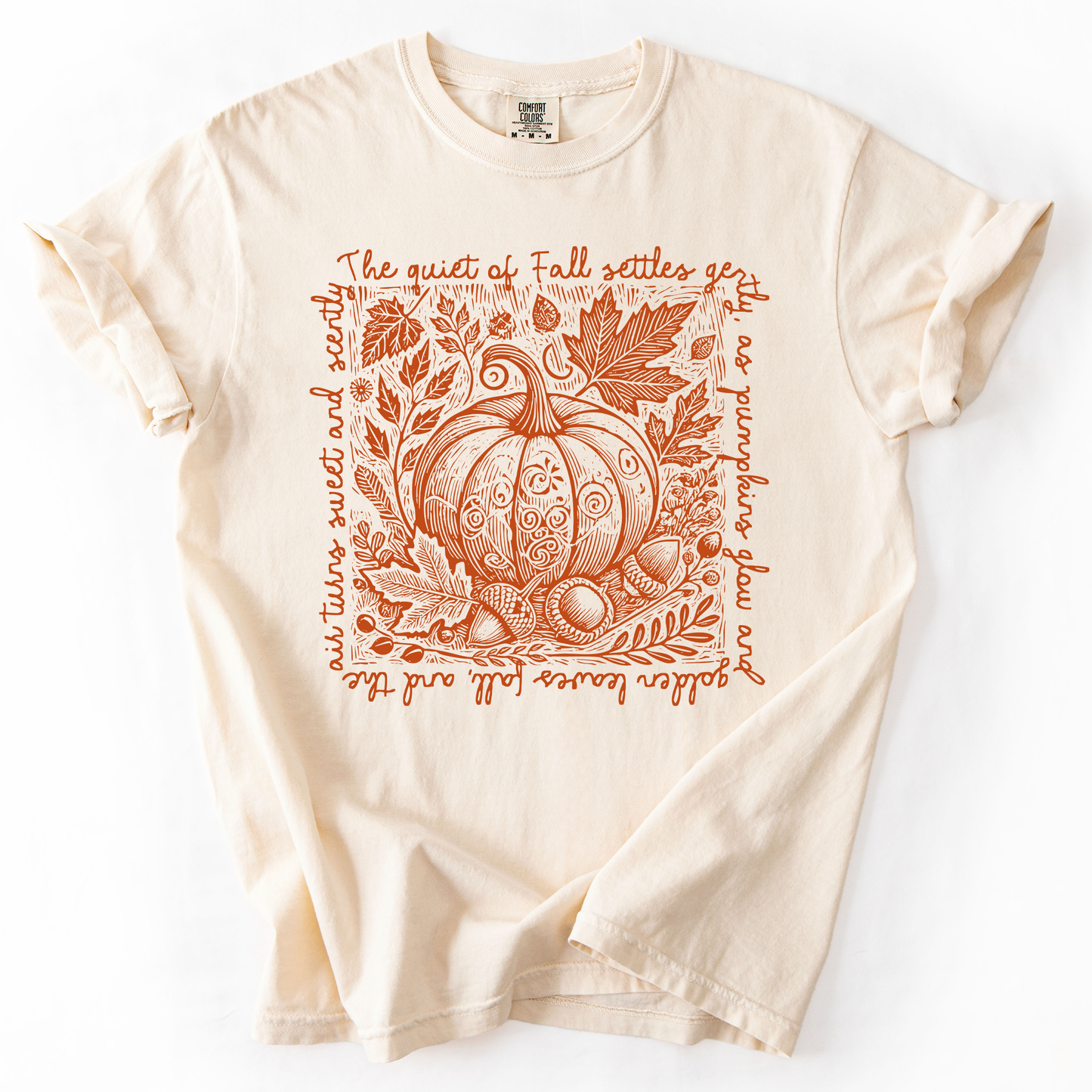 Fall Quote, Pumpkin, Autumn, Minimalist, Pretty, Comfort Colors T-Shirt