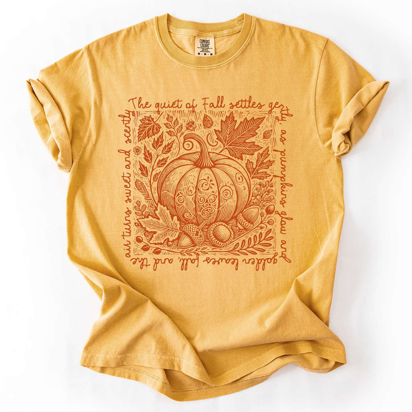 Fall Quote, Pumpkin, Autumn, Minimalist, Pretty, Comfort Colors T-Shirt