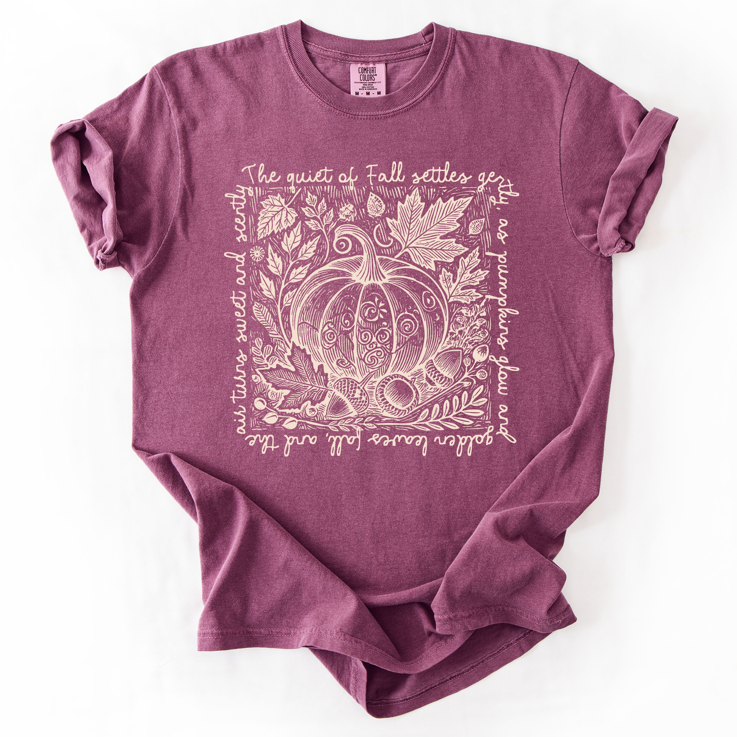 Fall Quote, Pumpkin, Autumn, Minimalist, Pretty, Comfort Colors T-Shirt