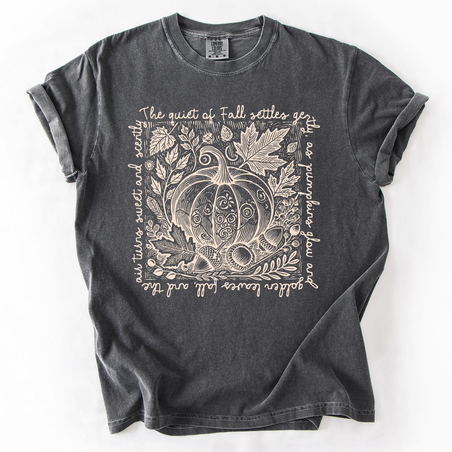 Fall Quote, Pumpkin, Autumn, Minimalist, Pretty, Comfort Colors T-Shirt