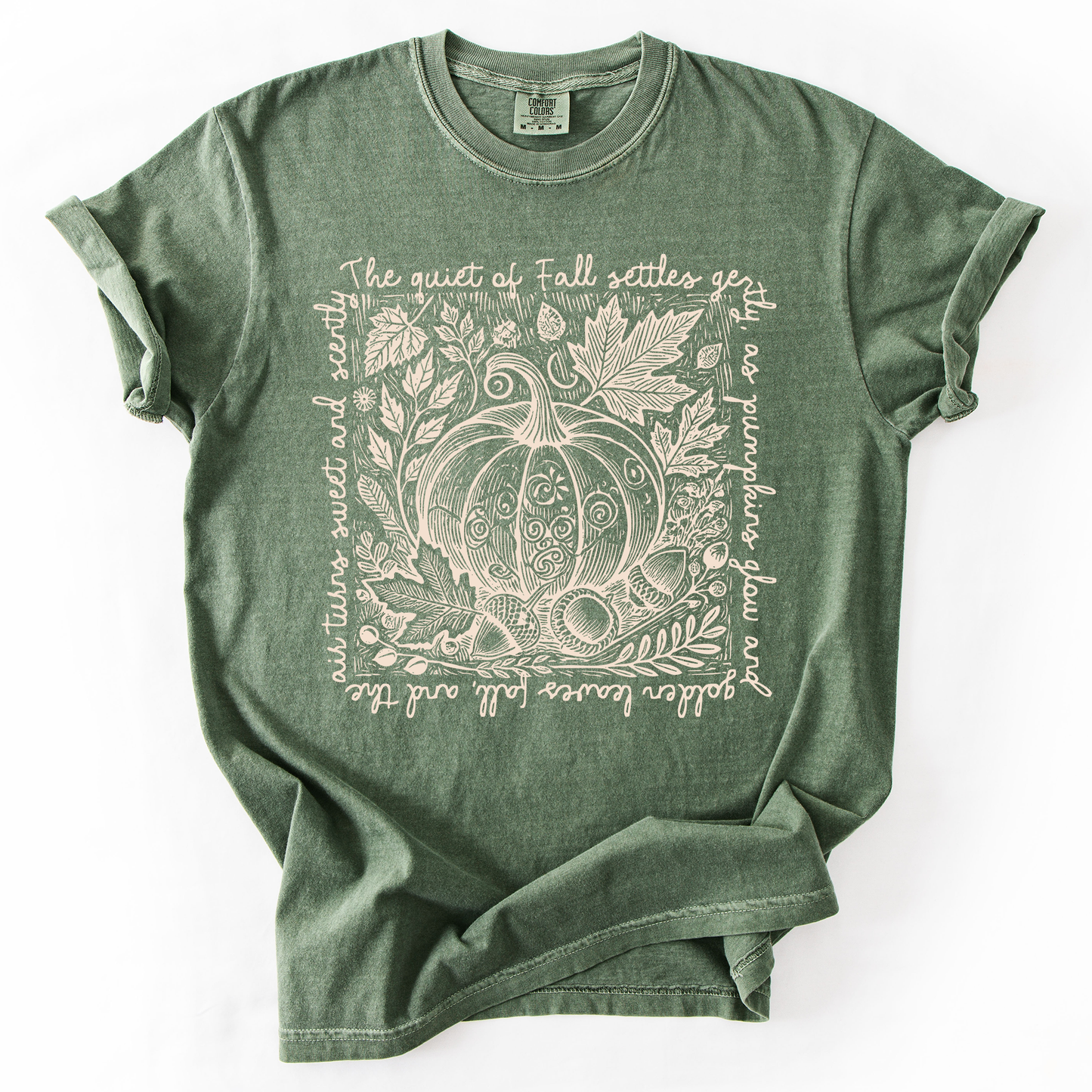 Fall Quote, Pumpkin, Autumn, Minimalist, Pretty, Comfort Colors T-Shirt