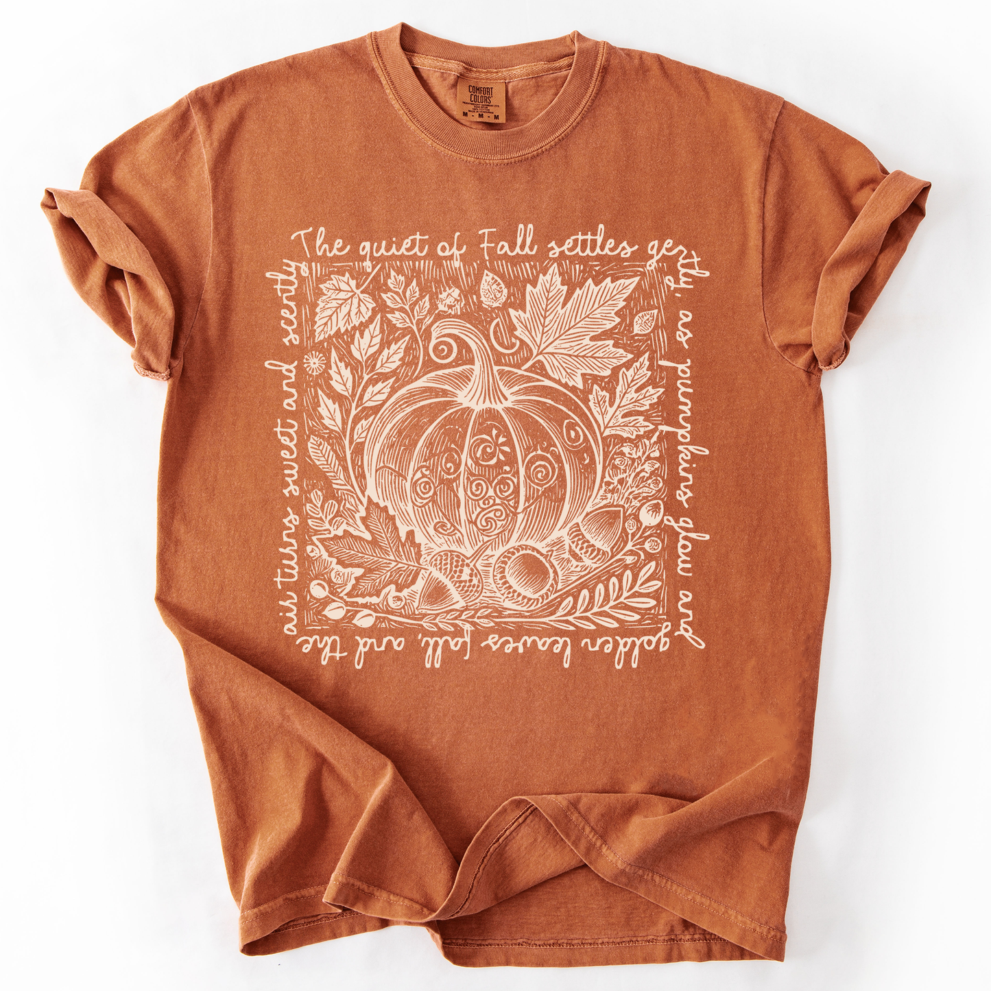 Fall Quote, Pumpkin, Autumn, Minimalist, Pretty, Comfort Colors T-Shirt