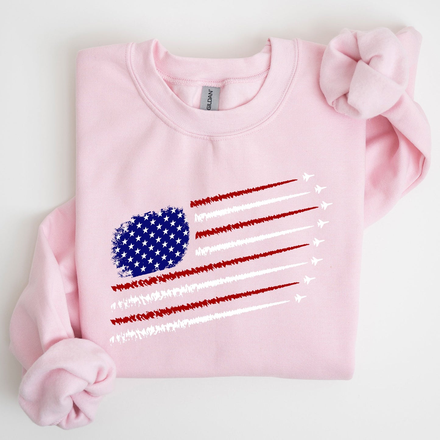 Fighter Jets, Navy, Air Force, American Flag, Sweatshirt