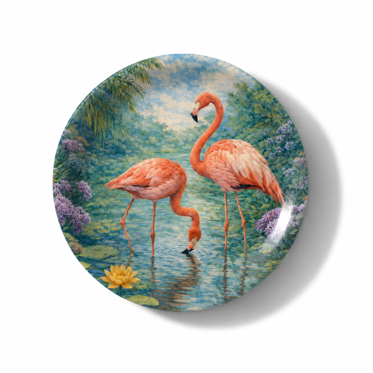 Flamboyance Birchwood Tray - Mini Round - Set of 2