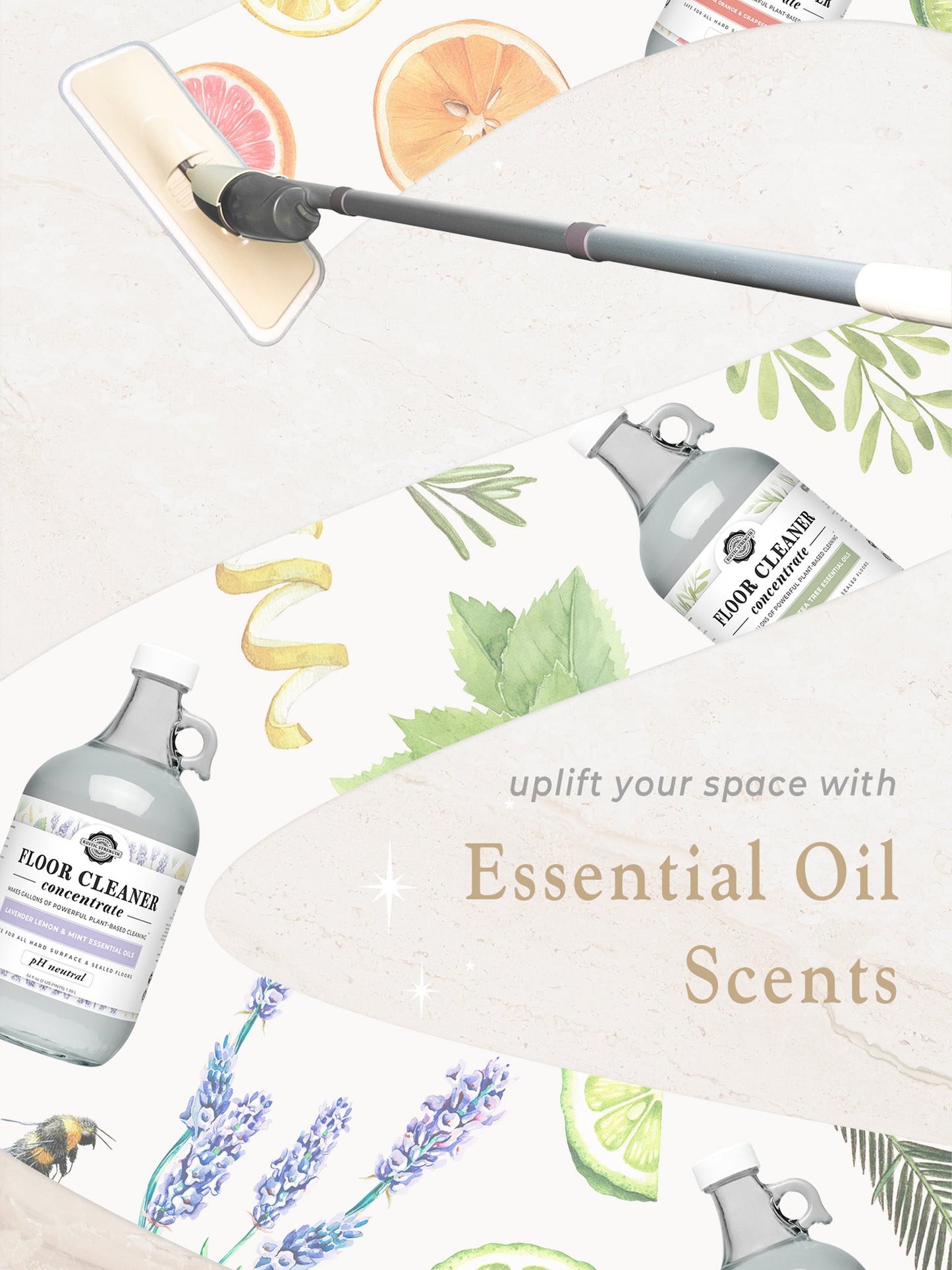 Floor Cleaner Concentrate | Lemon, Lime, Orange & Grapefruit