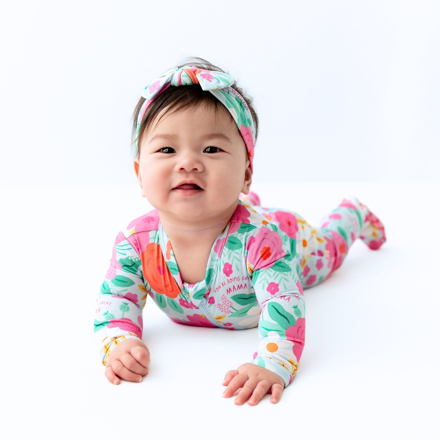 The SoftKnot Bow | Flower Power | "You're Doing Great, Mama"