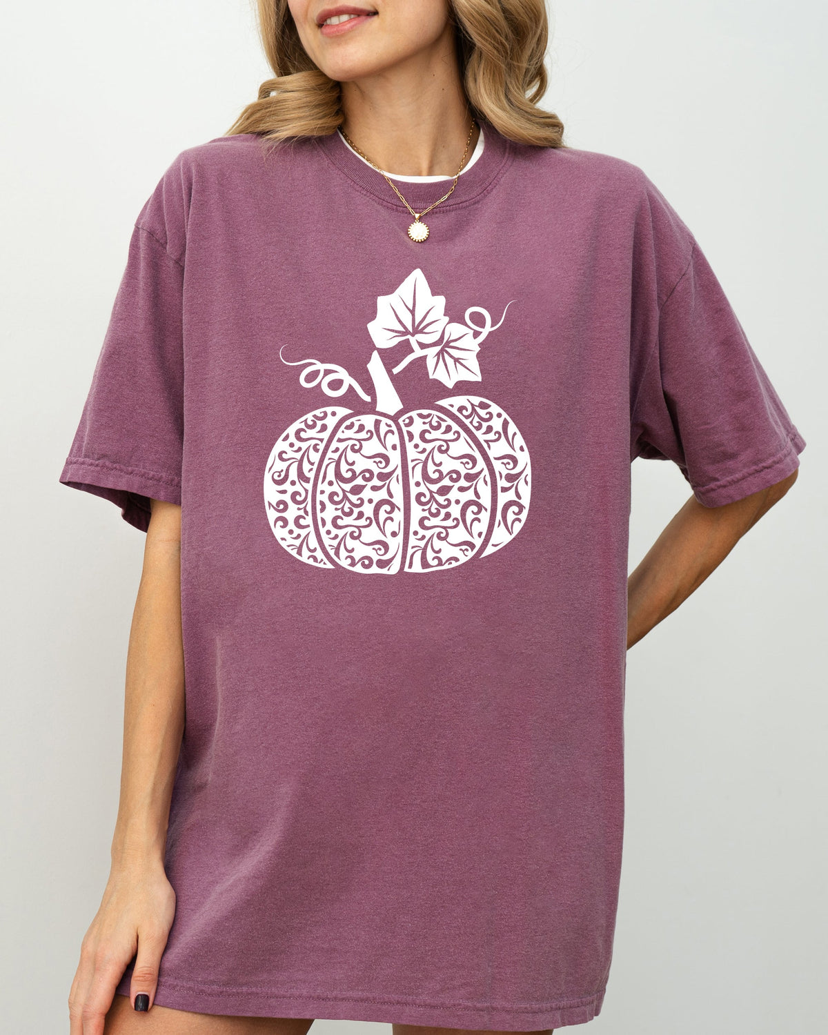 Folk Art Pumpkin, Fall, Autumn, Thanksgiving, Halloween Shirt Comfort Colors T-Shirt