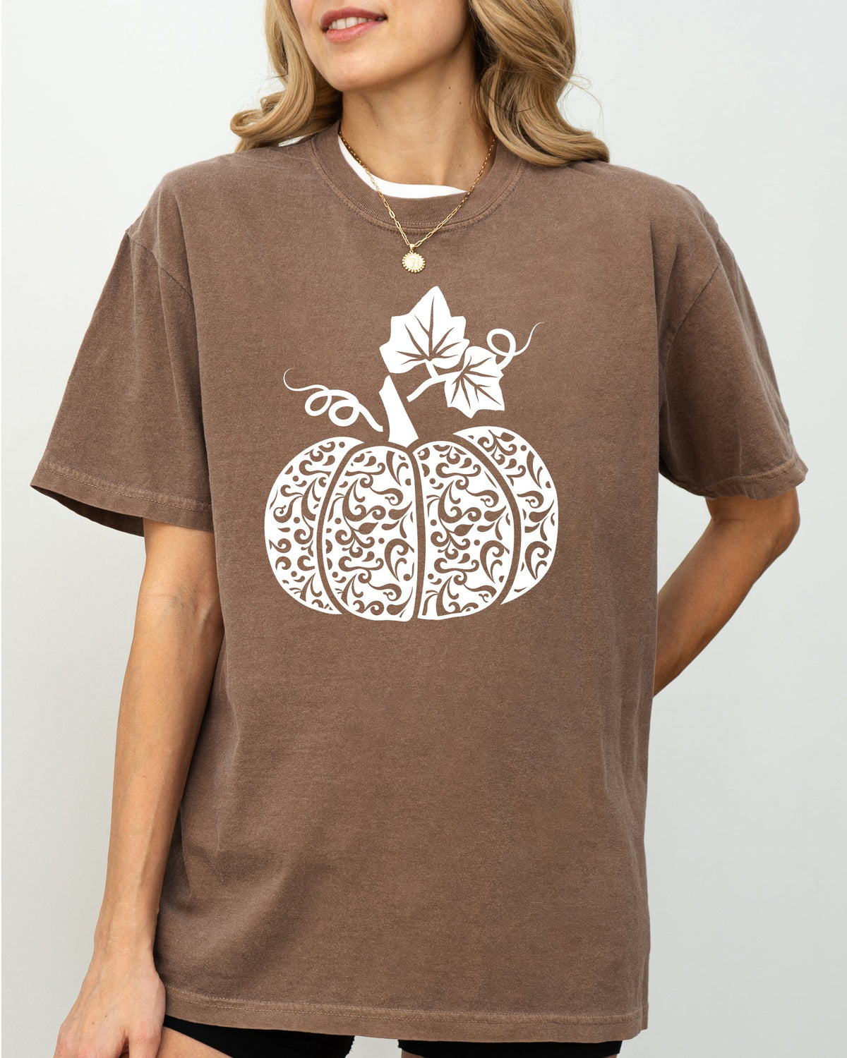 Folk Art Pumpkin, Fall, Autumn, Thanksgiving, Halloween Shirt Comfort Colors T-Shirt