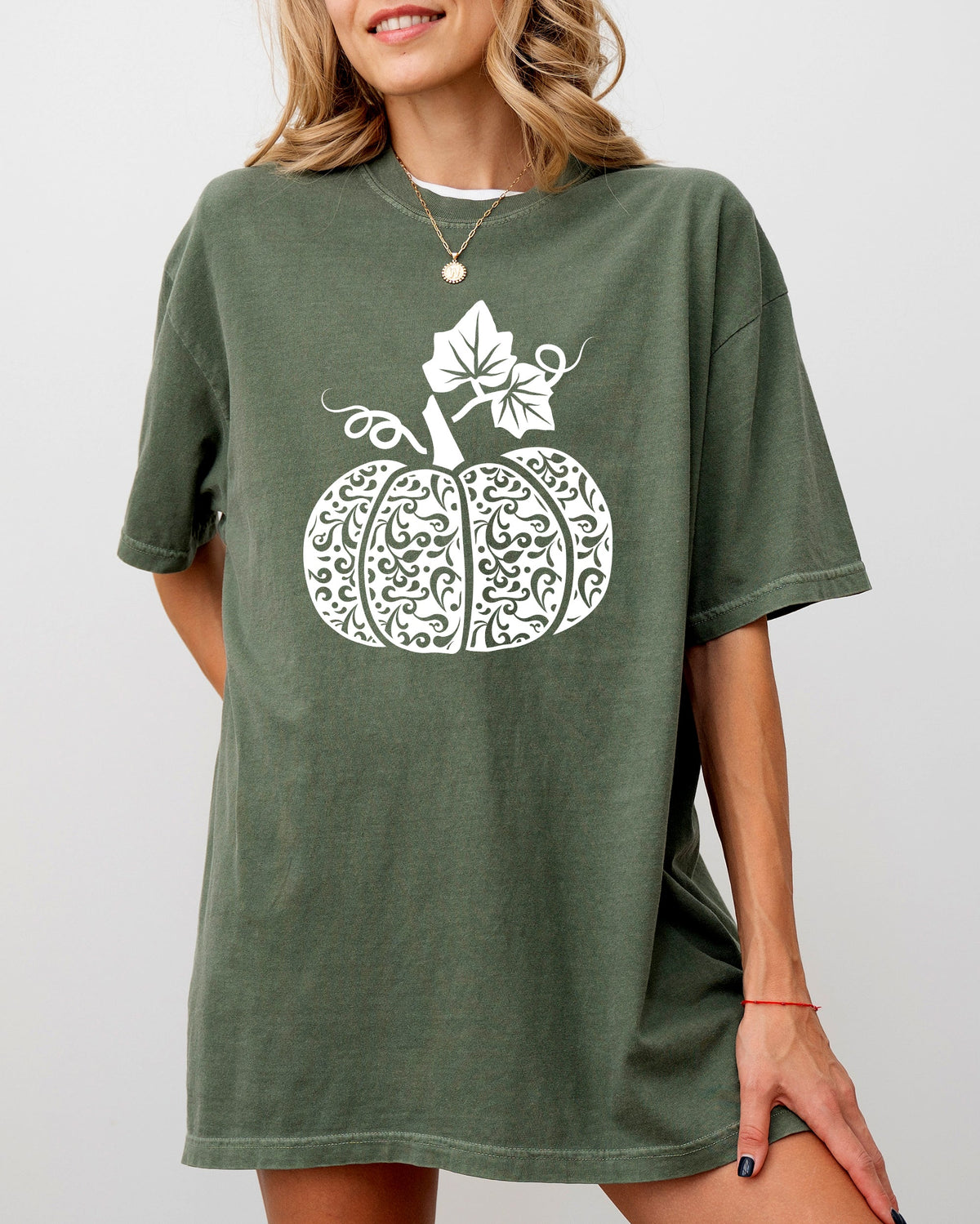 Folk Art Pumpkin, Fall, Autumn, Thanksgiving, Halloween Shirt Comfort Colors T-Shirt