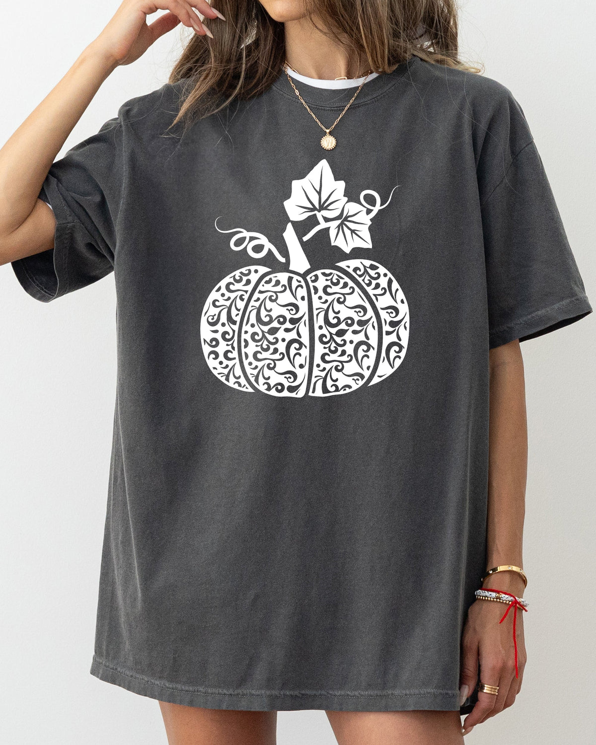 Folk Art Pumpkin, Fall, Autumn, Thanksgiving, Halloween Shirt Comfort Colors T-Shirt