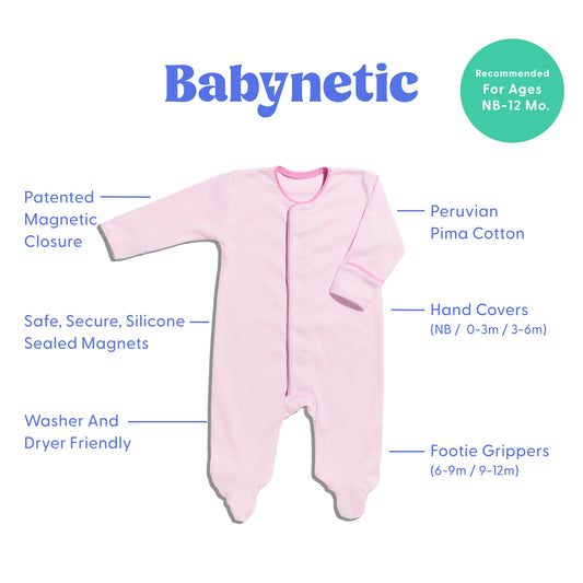 Magnetic Footie - Petal Pink