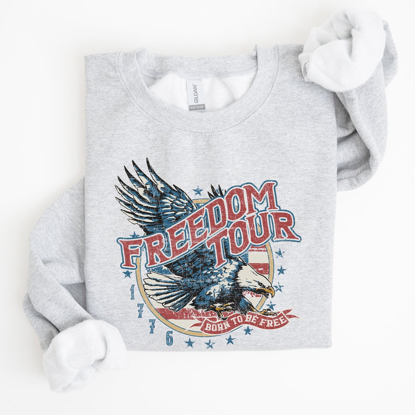 Freedom Tour, America, 1776, Flag , Fighter Jets, Sweatshirt - MTO