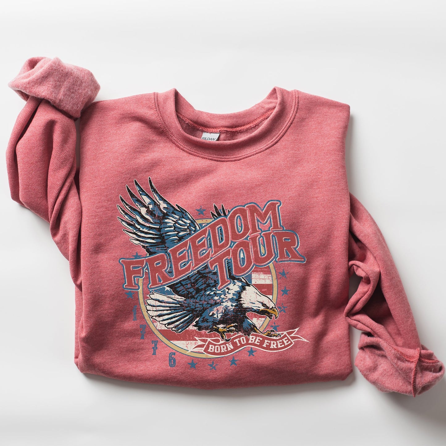 Freedom Tour, America, 1776, Flag , Fighter Jets, Sweatshirt - MTO