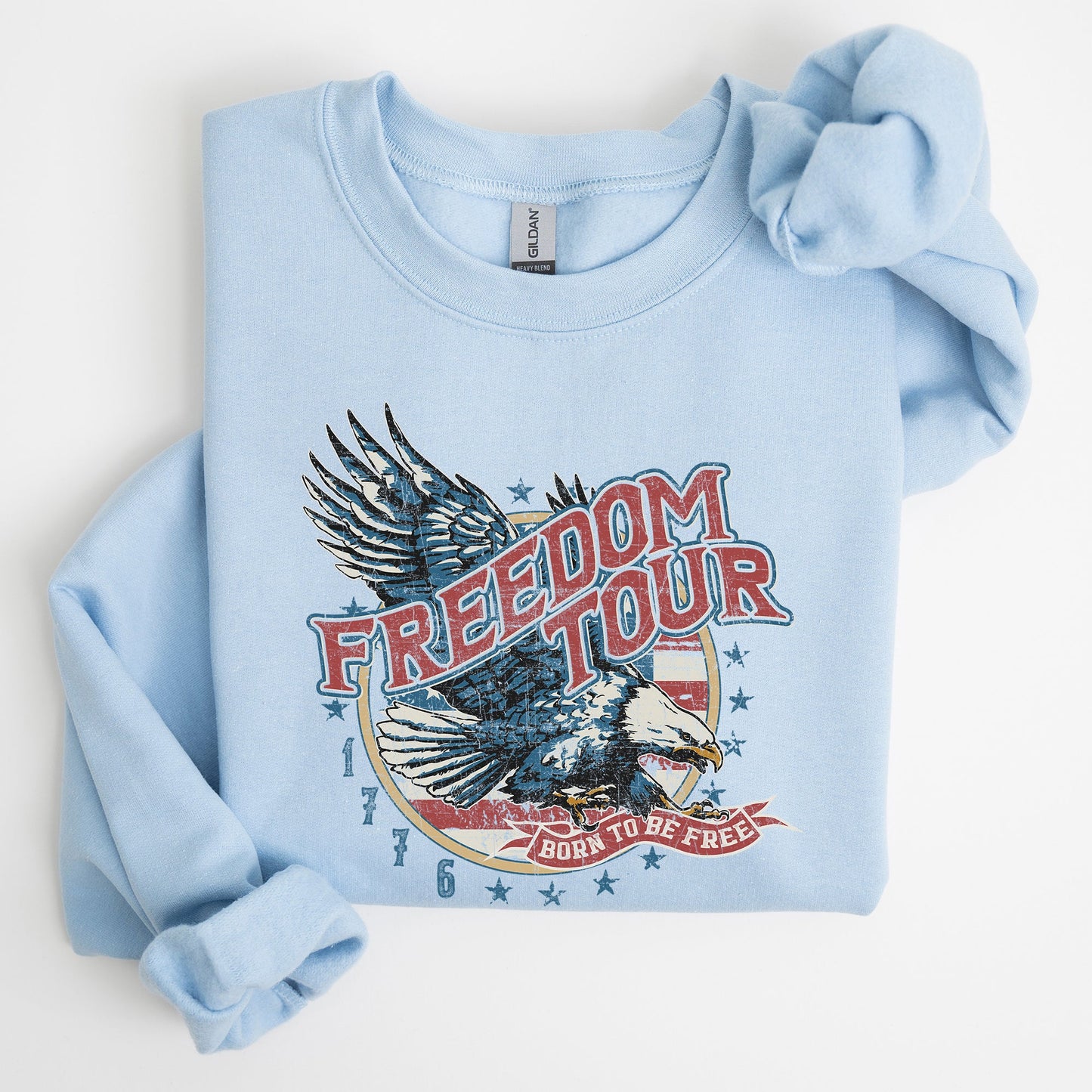 Freedom Tour, America, 1776, Flag , Fighter Jets, Sweatshirt - MTO