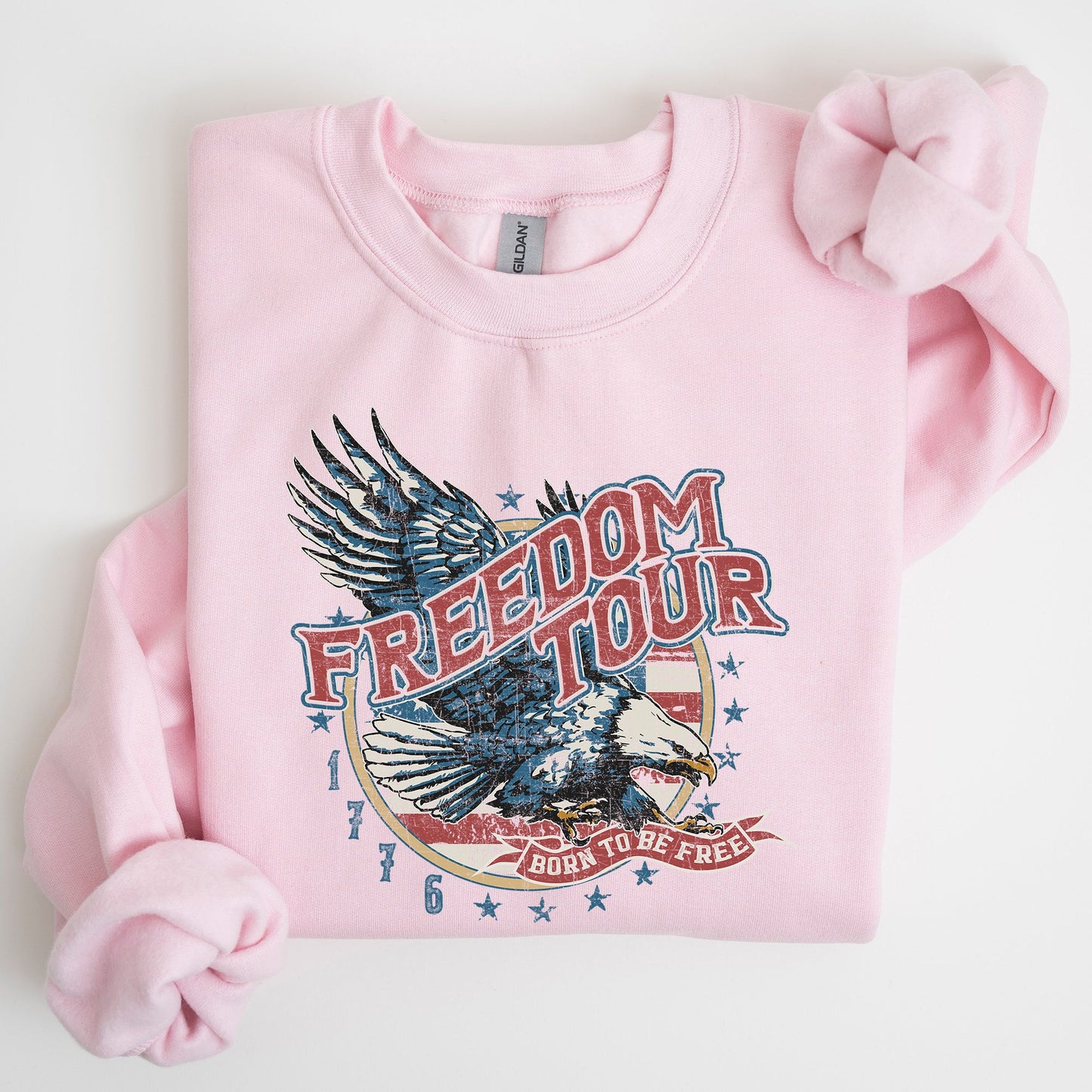 Freedom Tour, America, 1776, Flag , Fighter Jets, Sweatshirt - MTO