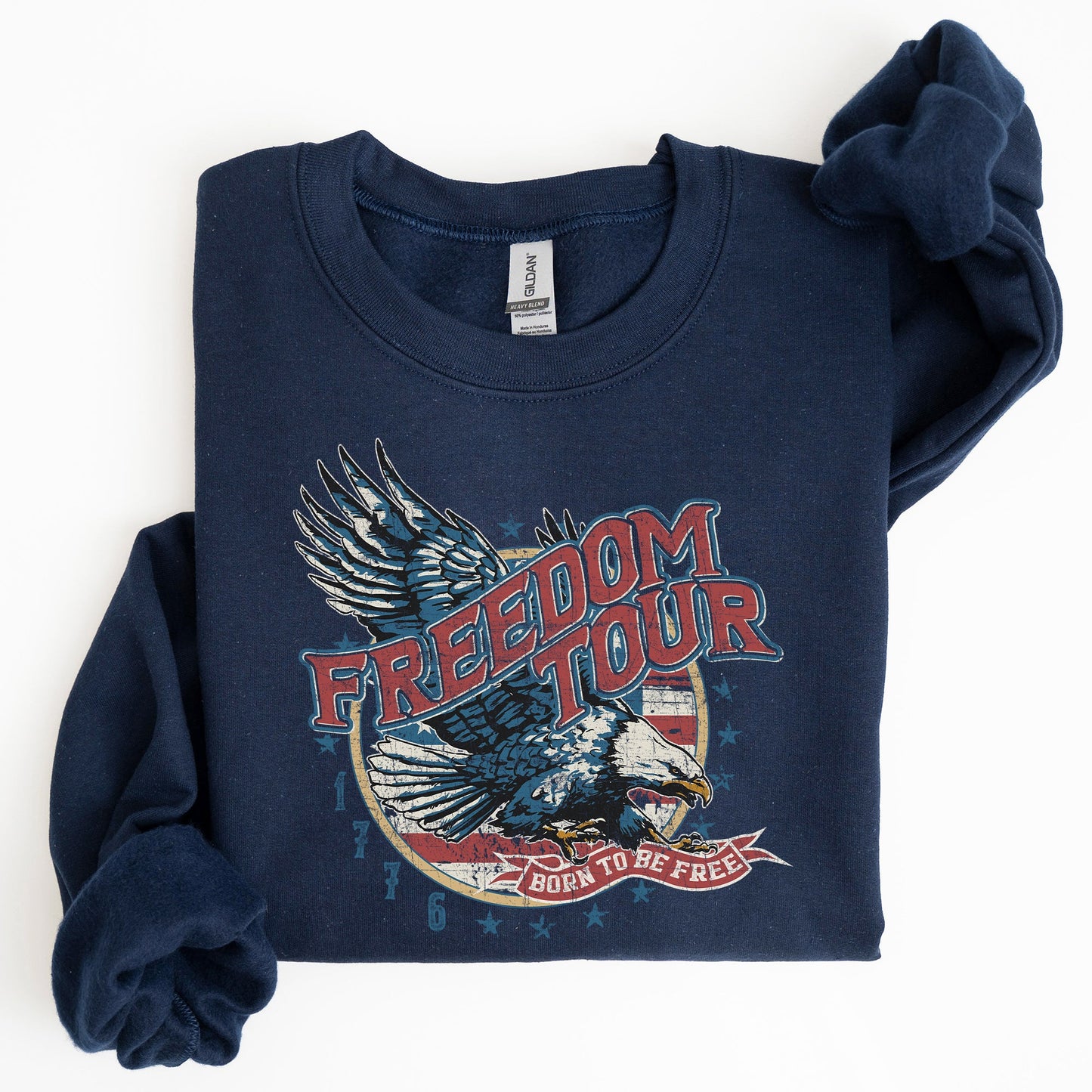 Freedom Tour, America, 1776, Flag , Fighter Jets, Sweatshirt - MTO