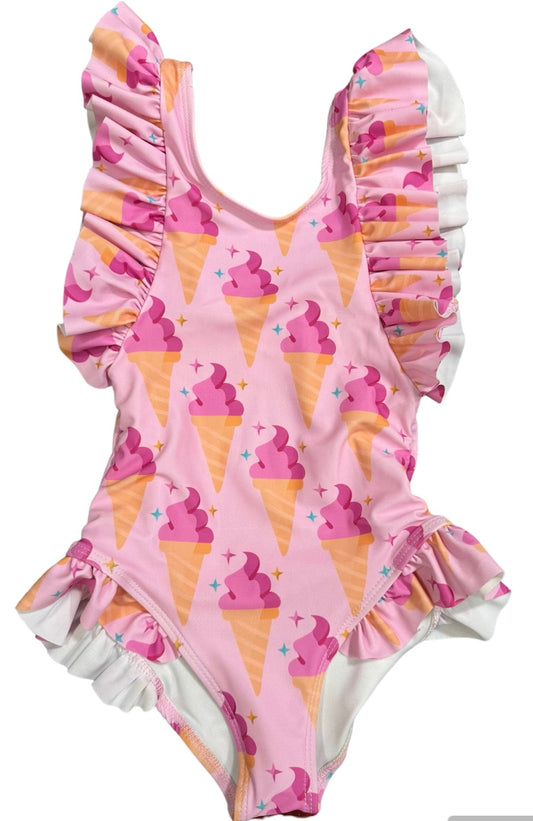 Tweenstyle by Stoopher - Ice Cream Ruffle Swimsuit
