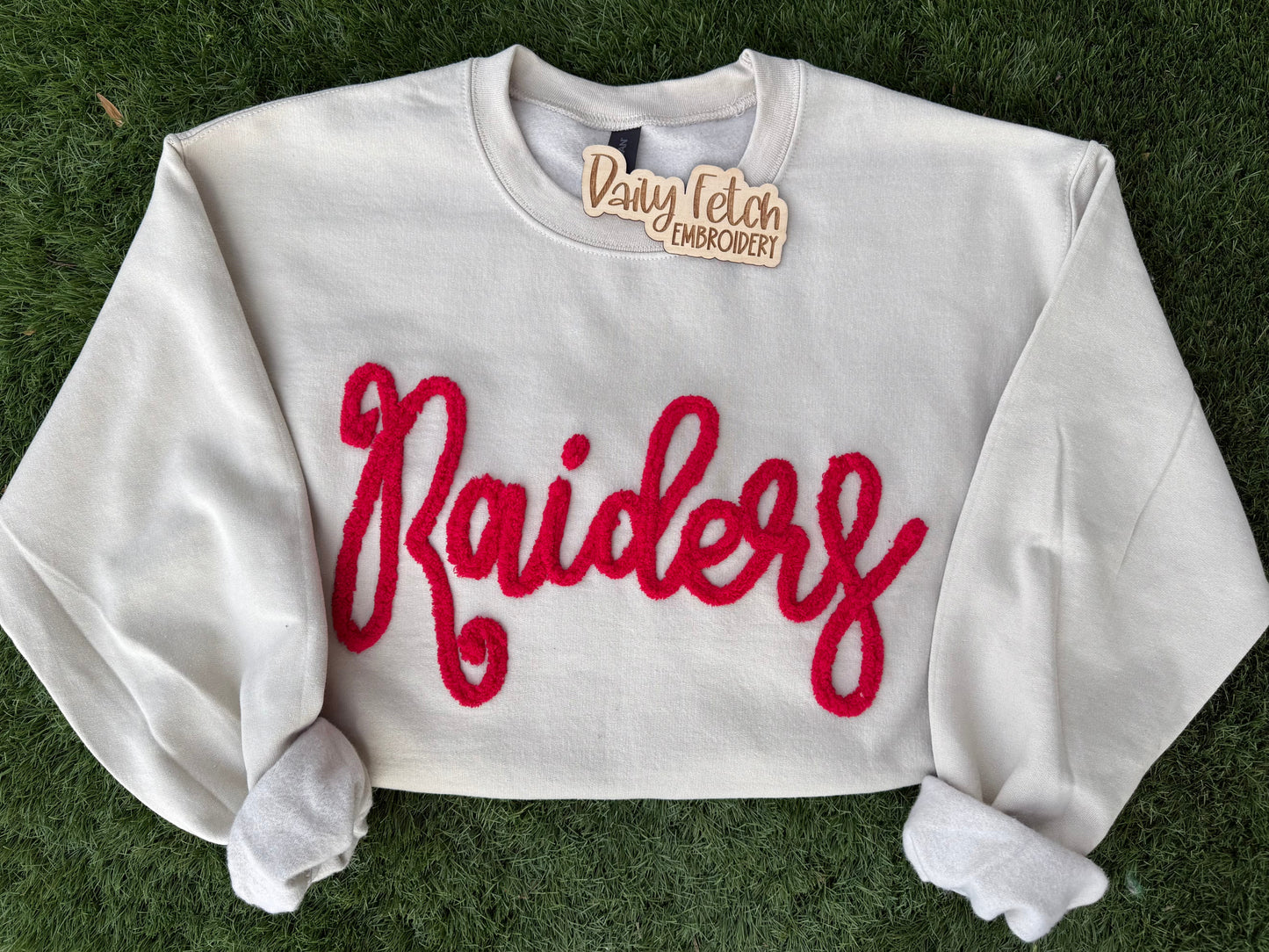 Raiders Embroidered Yarn Sweatshirt