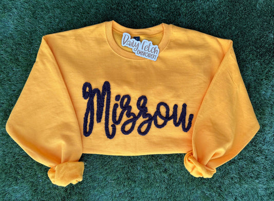 MU Yarn Embroidered Sweatshirt