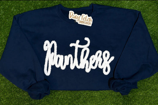 Panthers Yarn Embroidered Sweatshirt