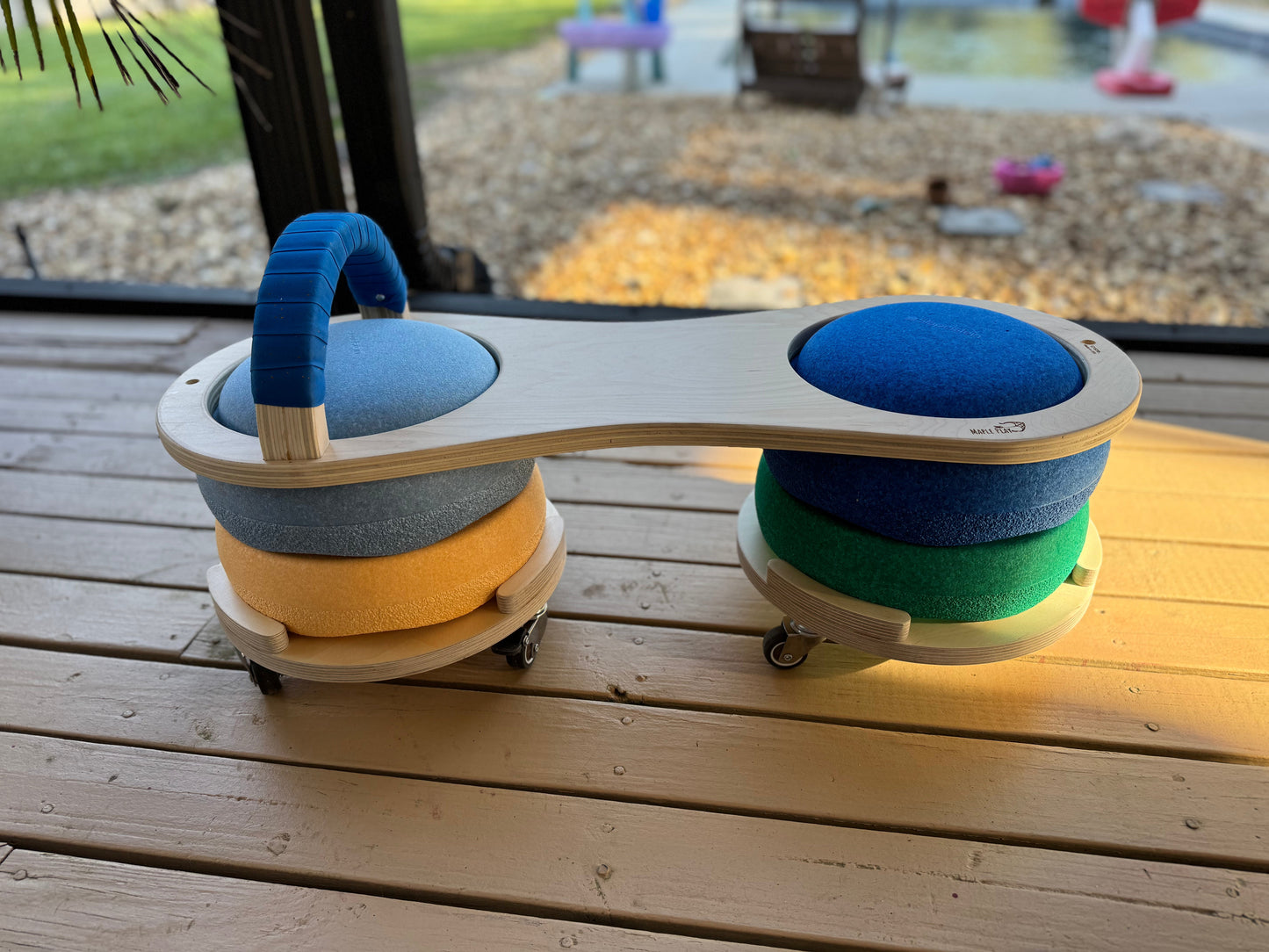 Wooden Scooter - to be used with stepping stones (purchase separately)